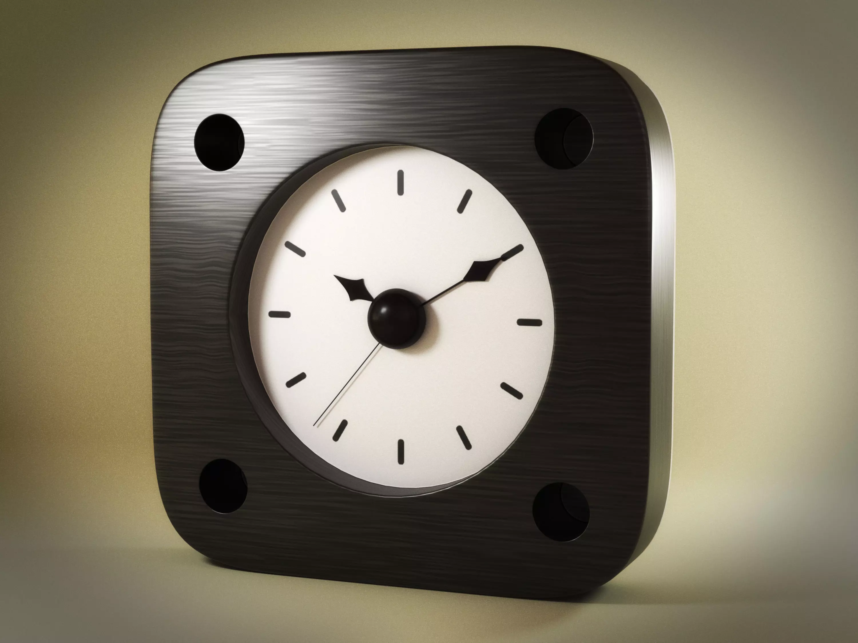 Alarm Clock 02 Low-poly 3D model_0