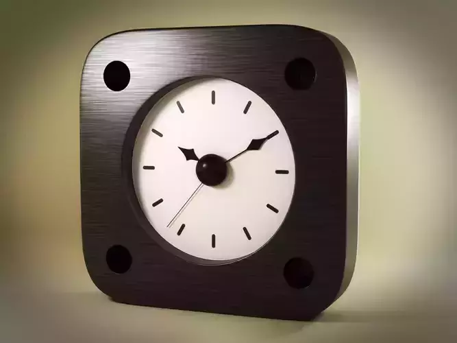 Alarm Clock 02 Low-poly 3D model