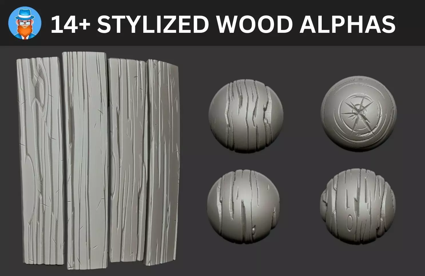 14 Stylized Wooden Alphas Texture_0
