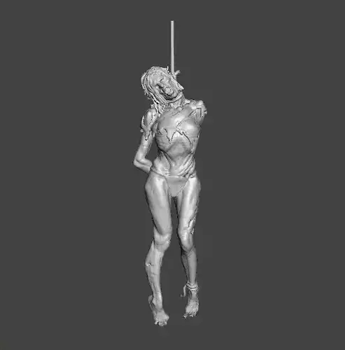 HANGED WITCH HAG MINIATURE MODEL HORROR FANTASY GAMES RPG DND 3D print model