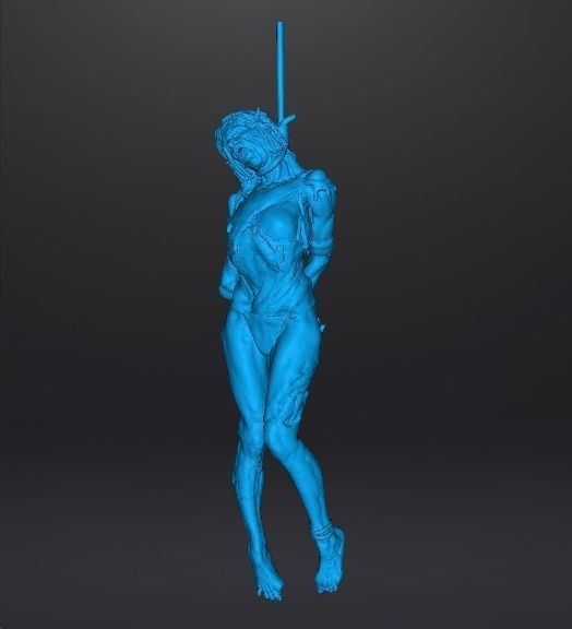 HANGED WITCH HAG MINIATURE MODEL HORROR FANTASY GAMES RPG DND 3D print model_9