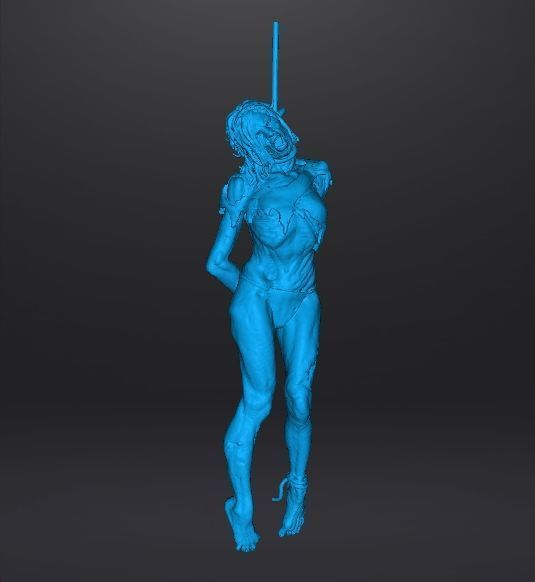 HANGED WITCH HAG MINIATURE MODEL HORROR FANTASY GAMES RPG DND 3D print model_10