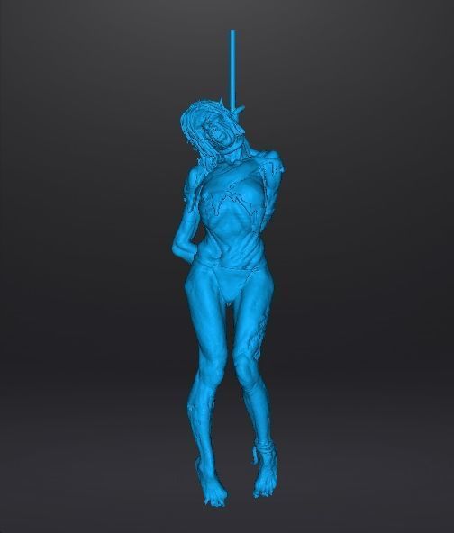 HANGED WITCH HAG MINIATURE MODEL HORROR FANTASY GAMES RPG DND 3D print model_8