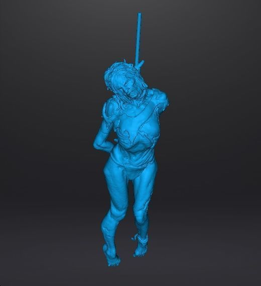 HANGED WITCH HAG MINIATURE MODEL HORROR FANTASY GAMES RPG DND 3D print model_11