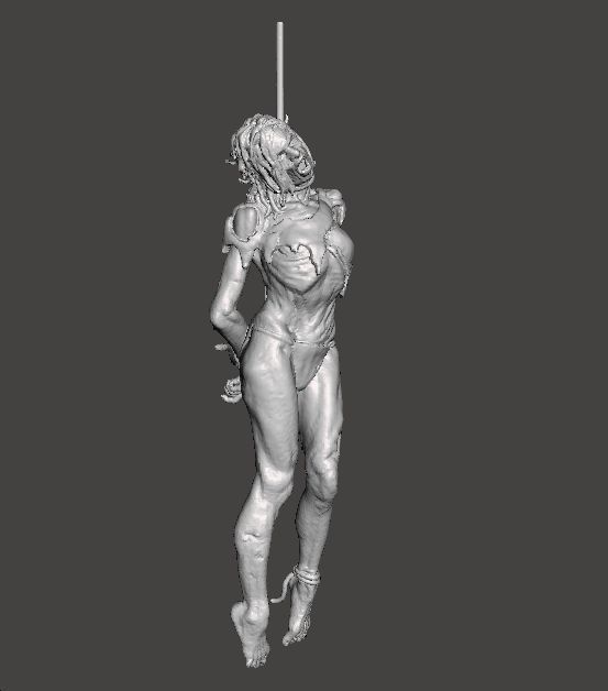 HANGED WITCH HAG MINIATURE MODEL HORROR FANTASY GAMES RPG DND 3D print model_2