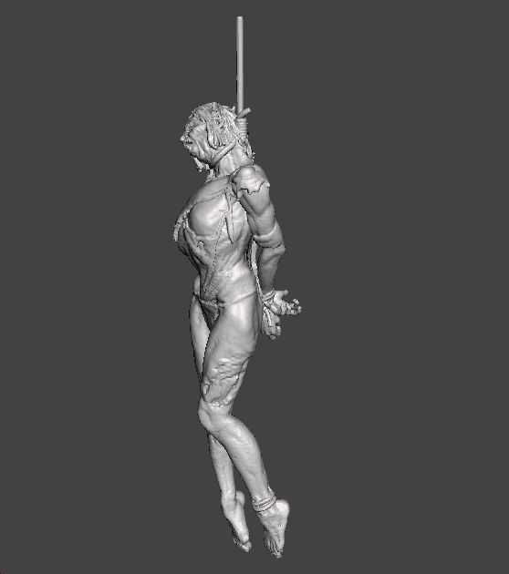 HANGED WITCH HAG MINIATURE MODEL HORROR FANTASY GAMES RPG DND 3D print model_3