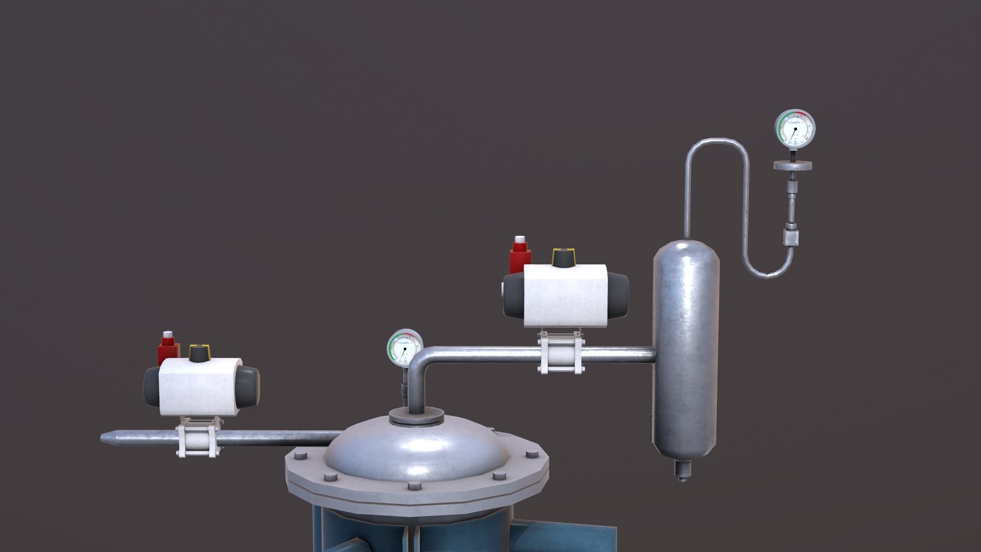 Conveying System Low-poly 3D model_17