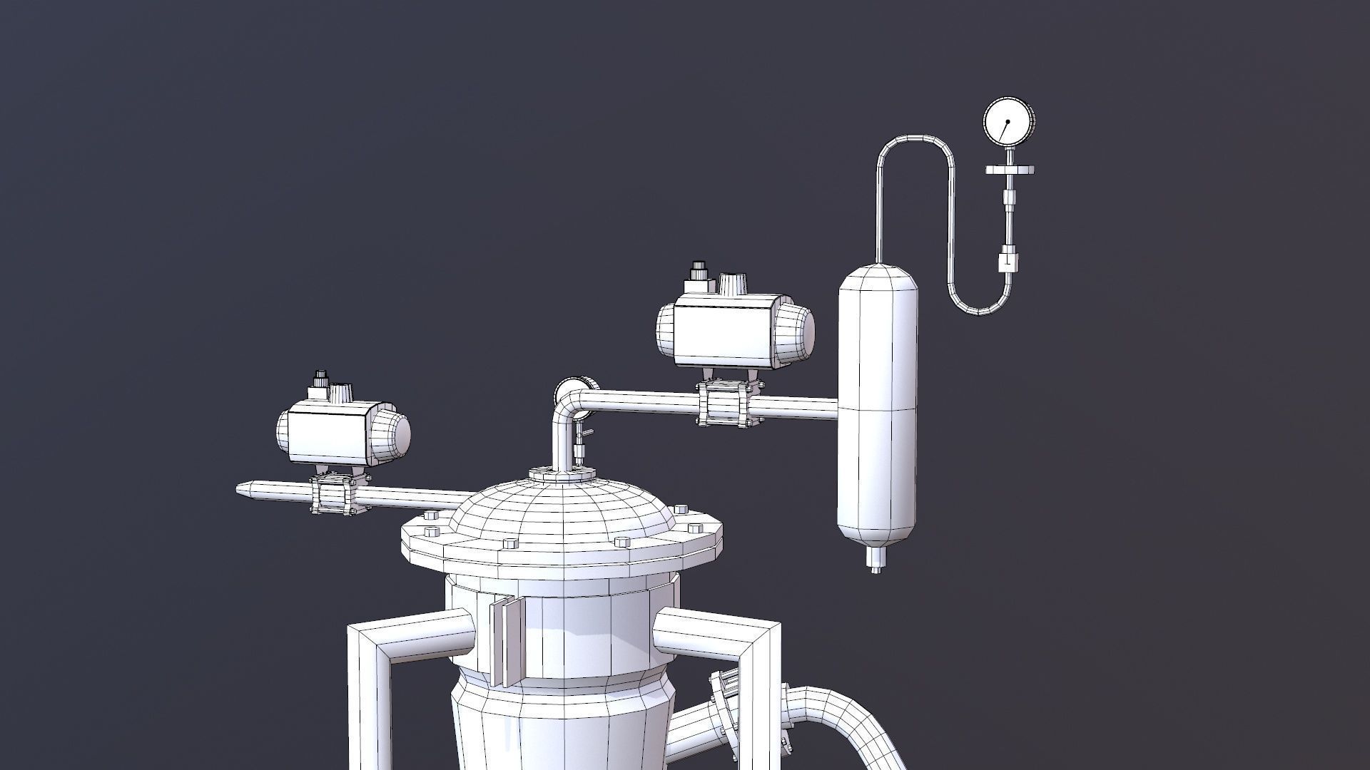 Conveying System Low-poly 3D model_29