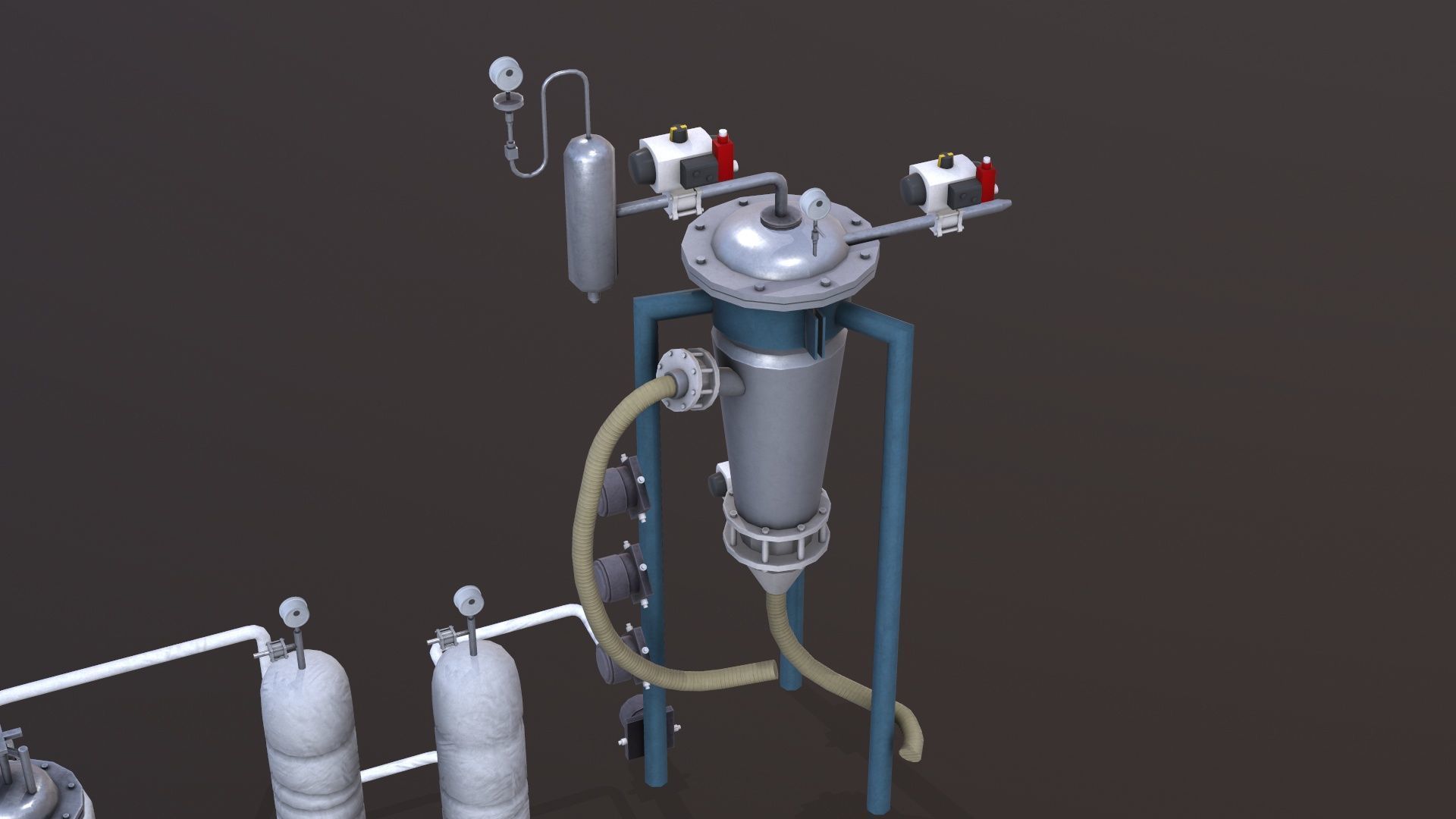 Conveying System Low-poly 3D model_20