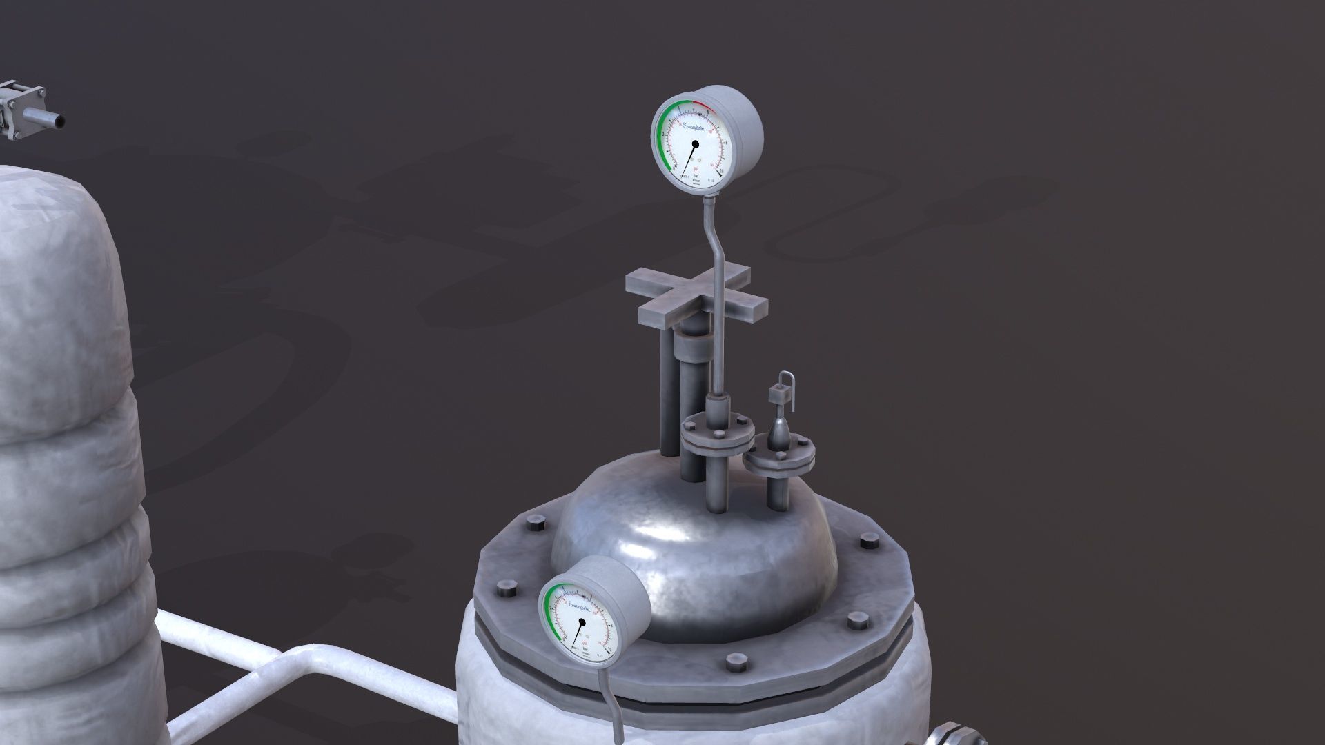 Conveying System Low-poly 3D model_10