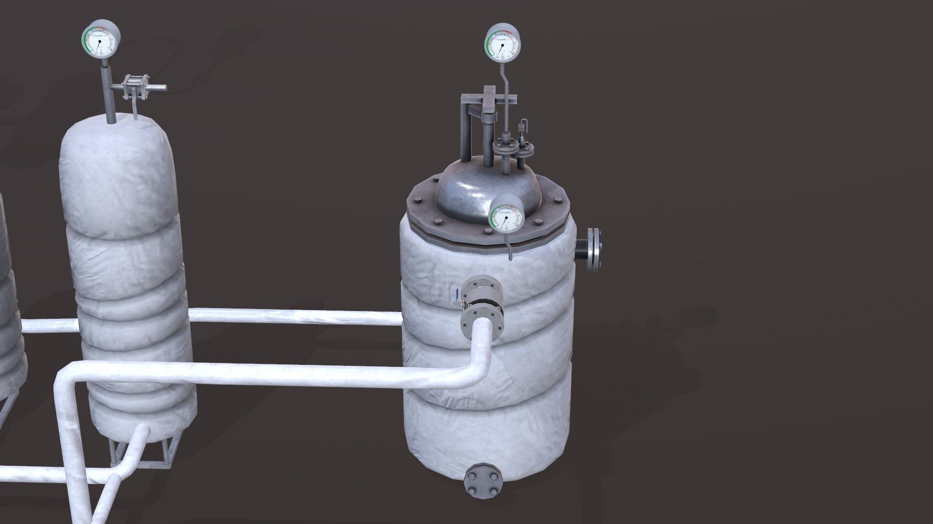 Conveying System Low-poly 3D model_7