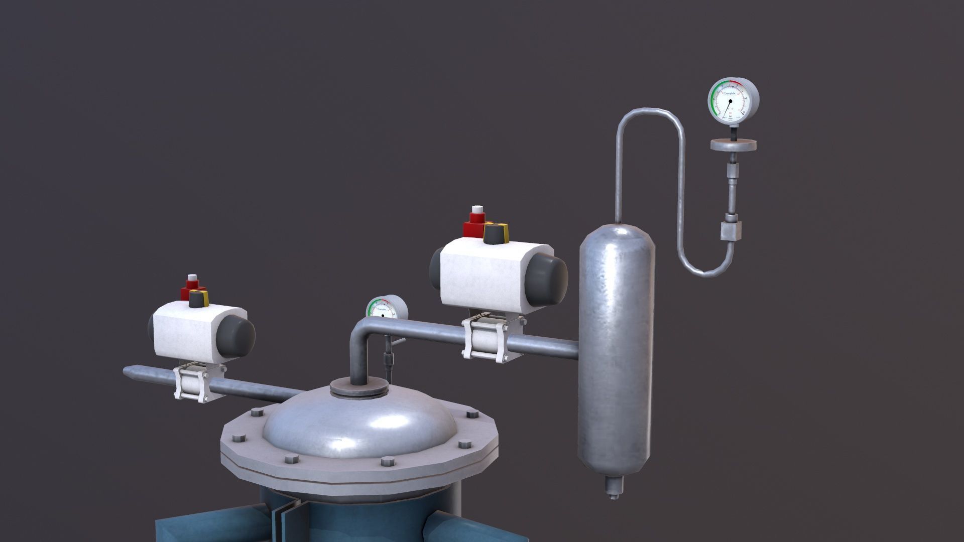 Conveying System Low-poly 3D model_18