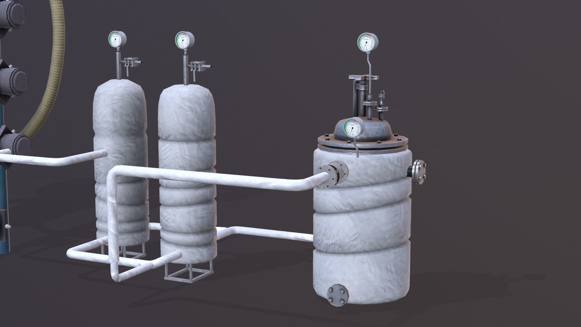 Conveying System Low-poly 3D model_11
