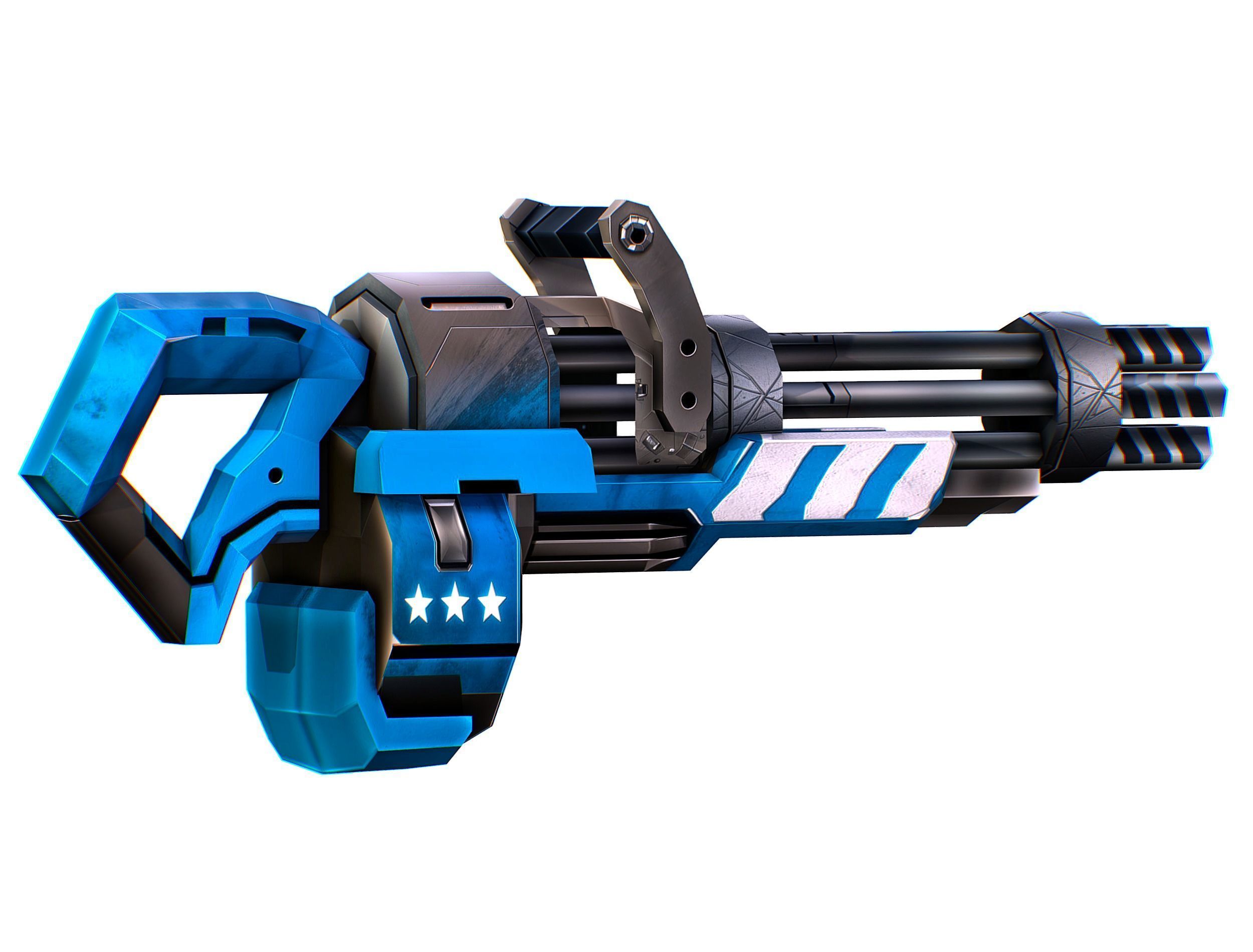 Weapons Set 4 Gun Pistol Assault rifle Sniper rifle machine gun 3D Model Collection_59