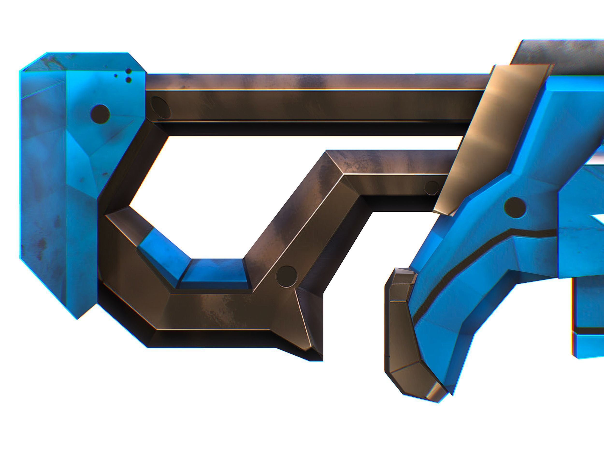 Weapons Set 4 Gun Pistol Assault rifle Sniper rifle machine gun 3D Model Collection_19