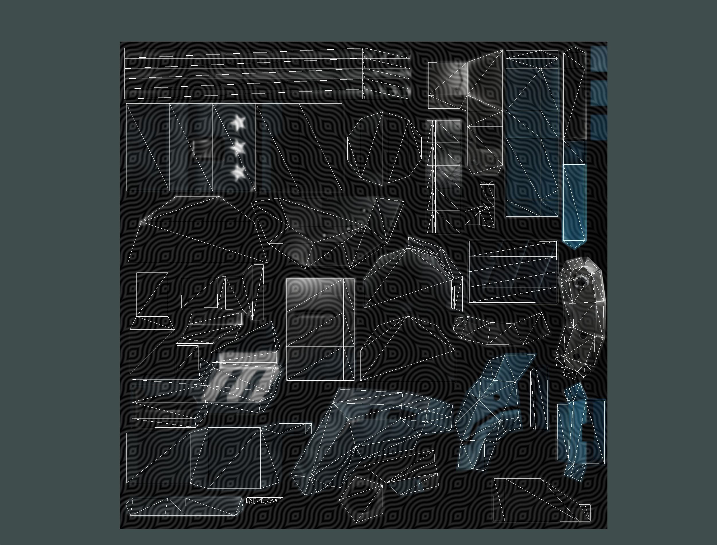 Weapons Set 4 Gun Pistol Assault rifle Sniper rifle machine gun 3D Model Collection_71