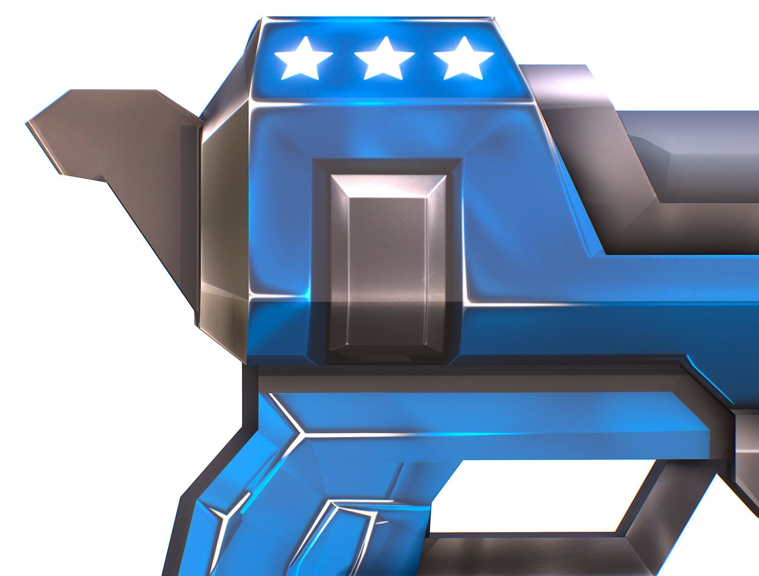 Weapons Set 4 Gun Pistol Assault rifle Sniper rifle machine gun 3D Model Collection_40