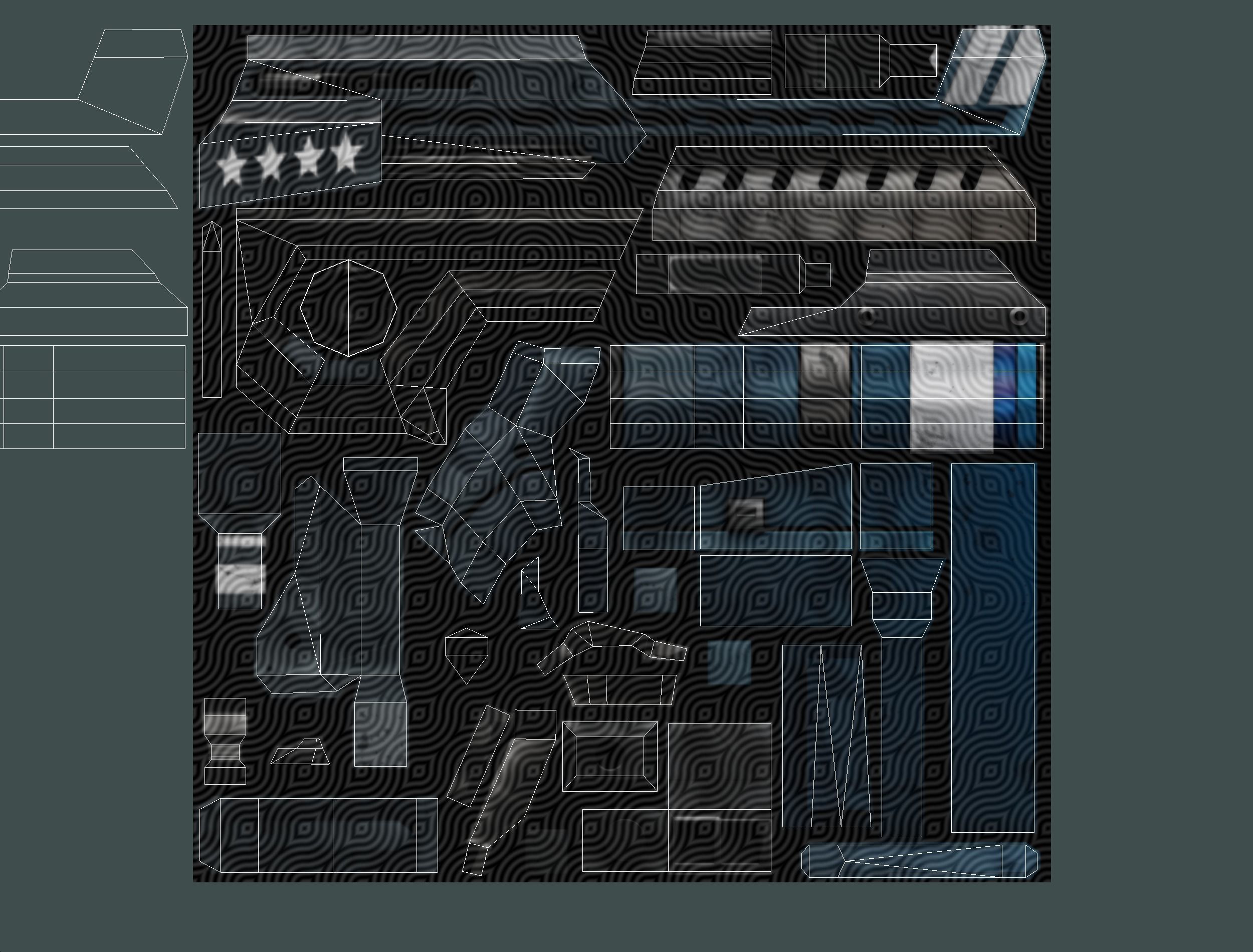 Weapons Set 4 Gun Pistol Assault rifle Sniper rifle machine gun 3D Model Collection_24