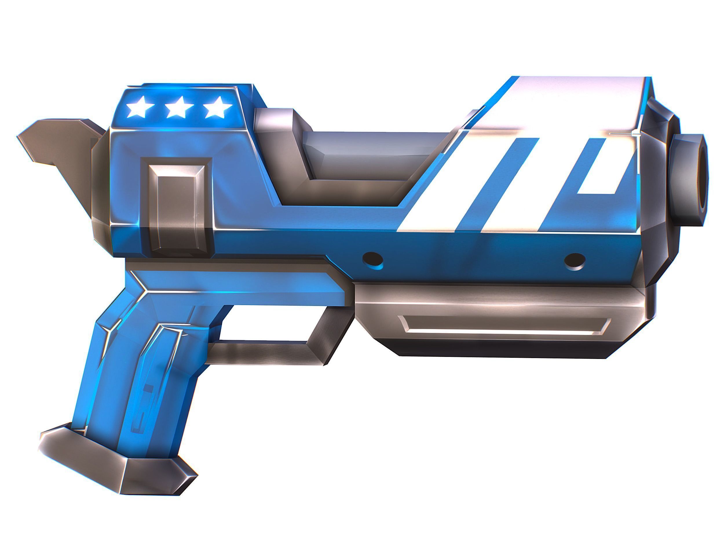 Weapons Set 4 Gun Pistol Assault rifle Sniper rifle machine gun 3D Model Collection_38