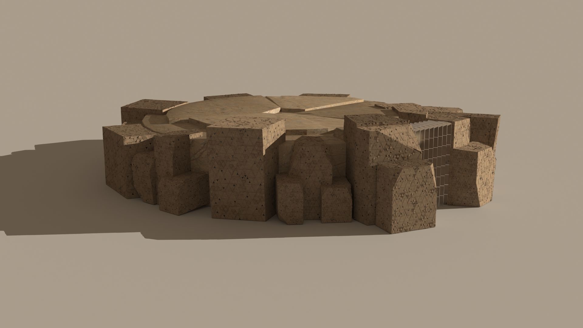 Diriyah Arena 3D model_4