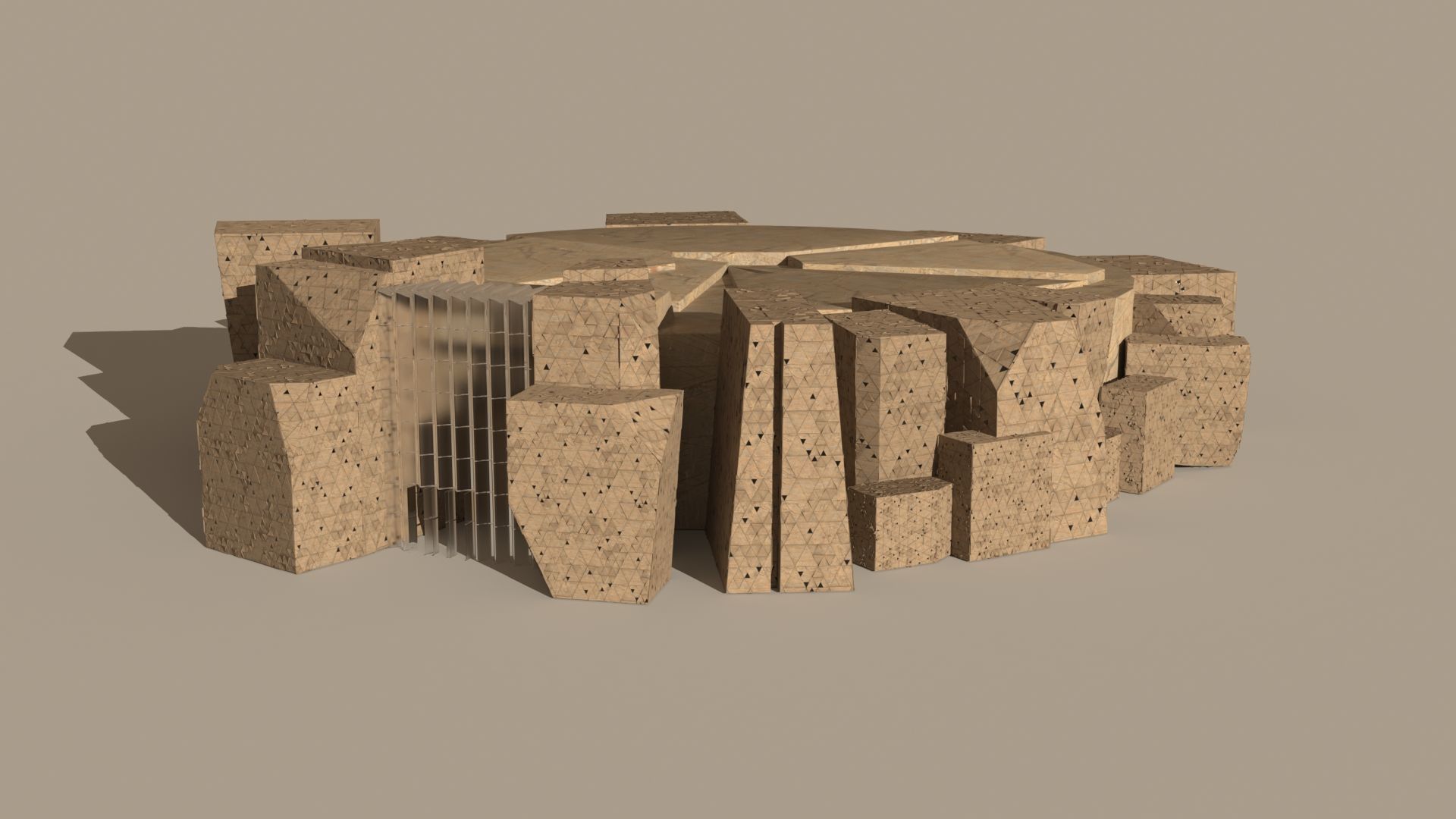 Diriyah Arena 3D model_1