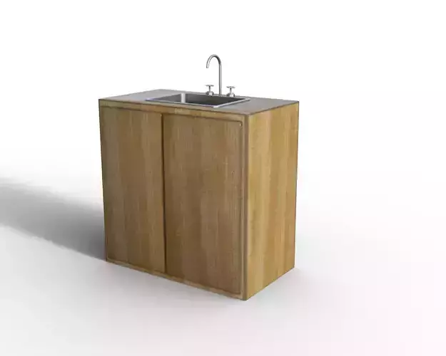 Sink Bathroom Kitchen Low-poly 3D model