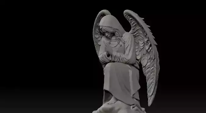 Angel Statue 3D print model