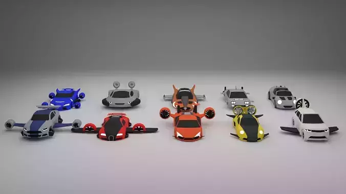 Underwater Floatable Cars Set