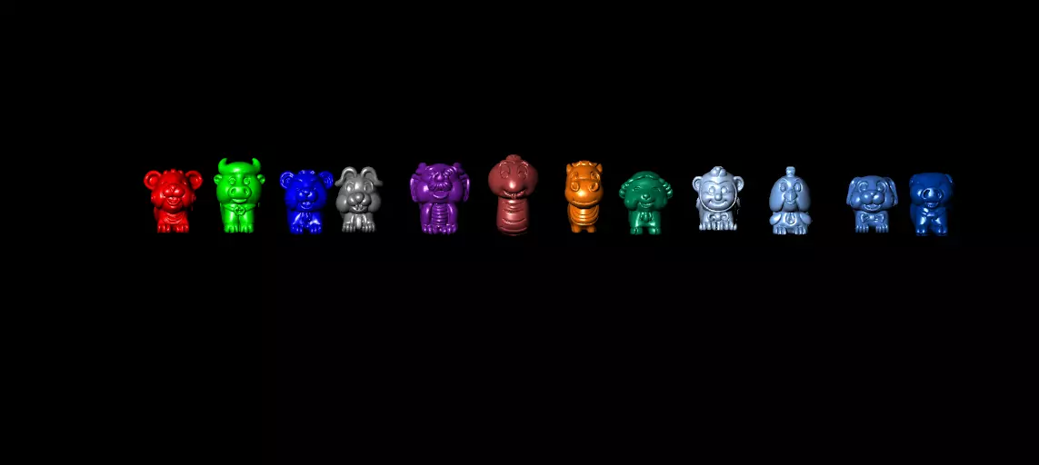 charm 12 breeds 3D print model