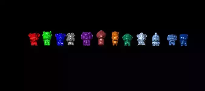 charm 12 breeds 3D print model