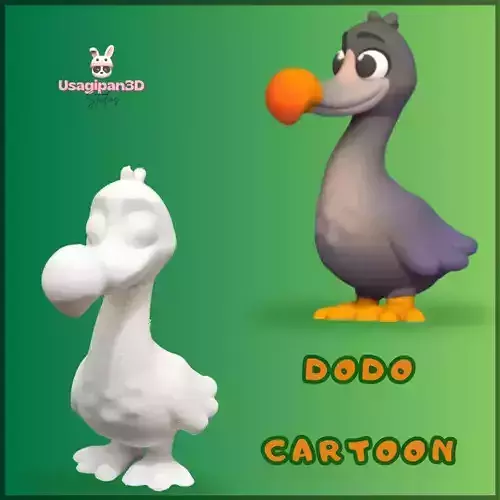 Dodo Cartoon 3D print model