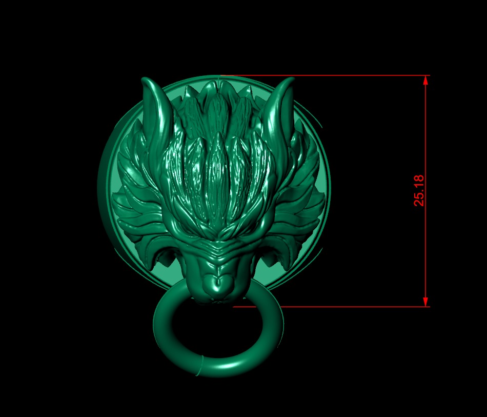 Wolf Ring 3D print model_4