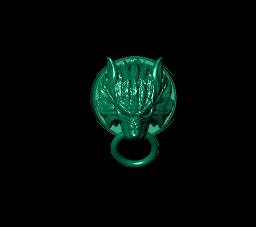 Wolf Ring 3D print model_1