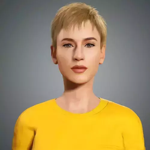 Katy Perry Character  Low-poly 3D model