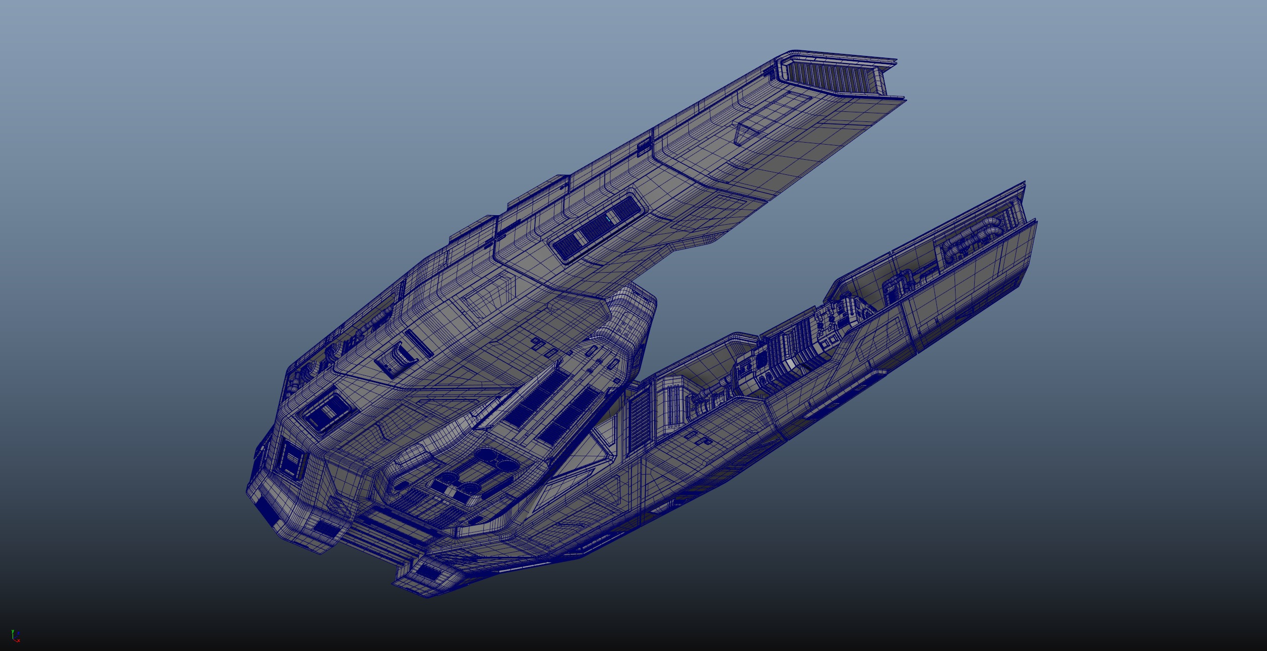 Toaster - Spaceship High Poly 3D model_11
