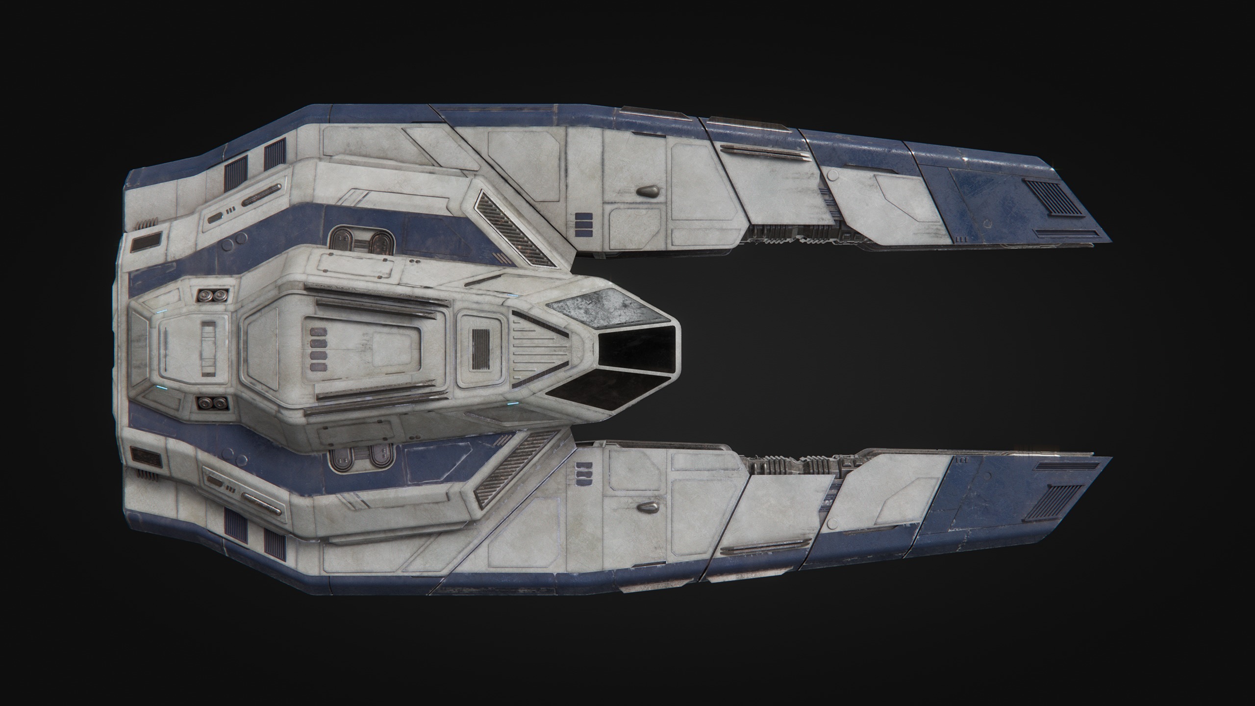 Toaster - Spaceship High Poly 3D model_2