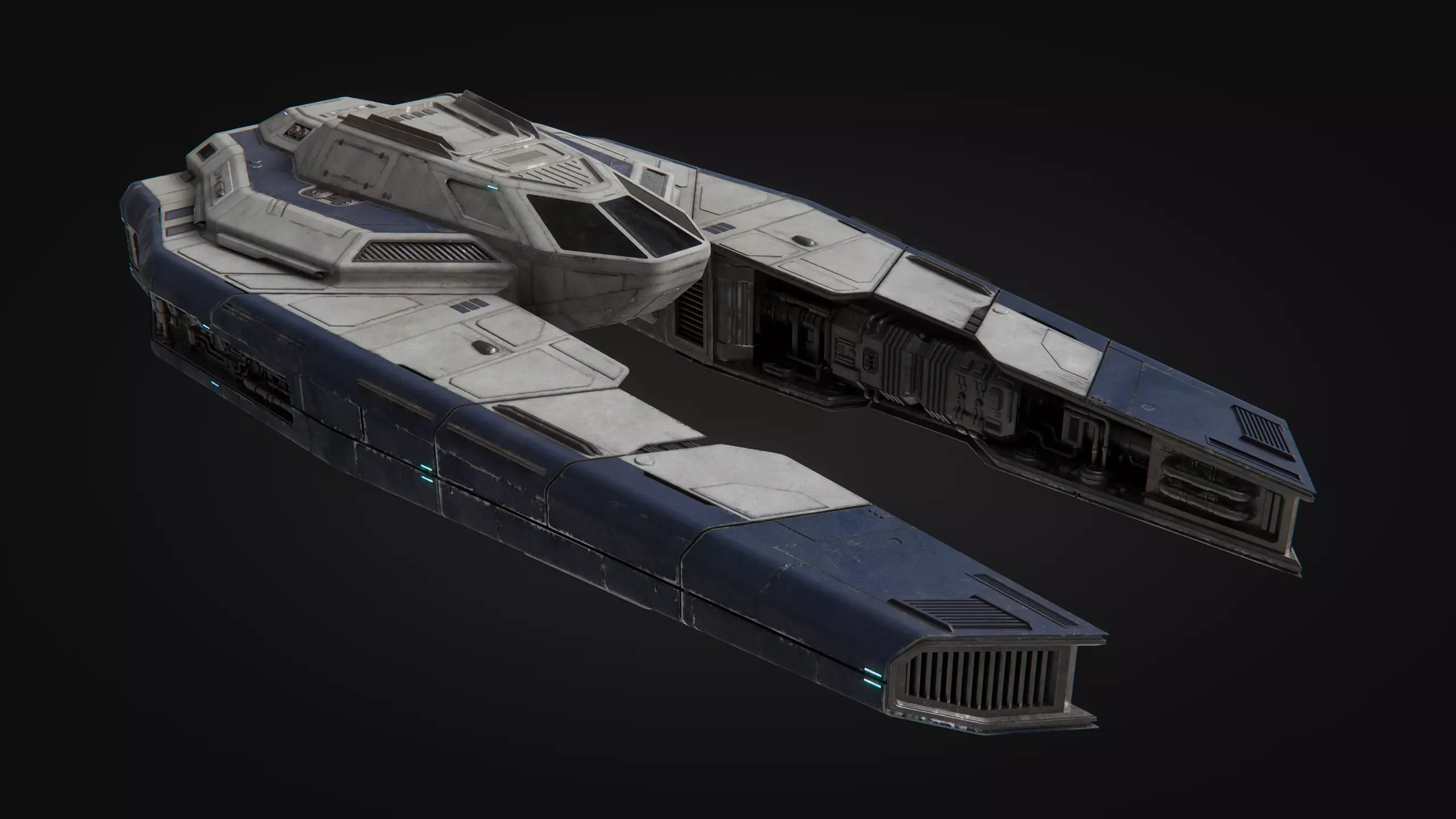 Toaster - Spaceship High Poly 3D model_0