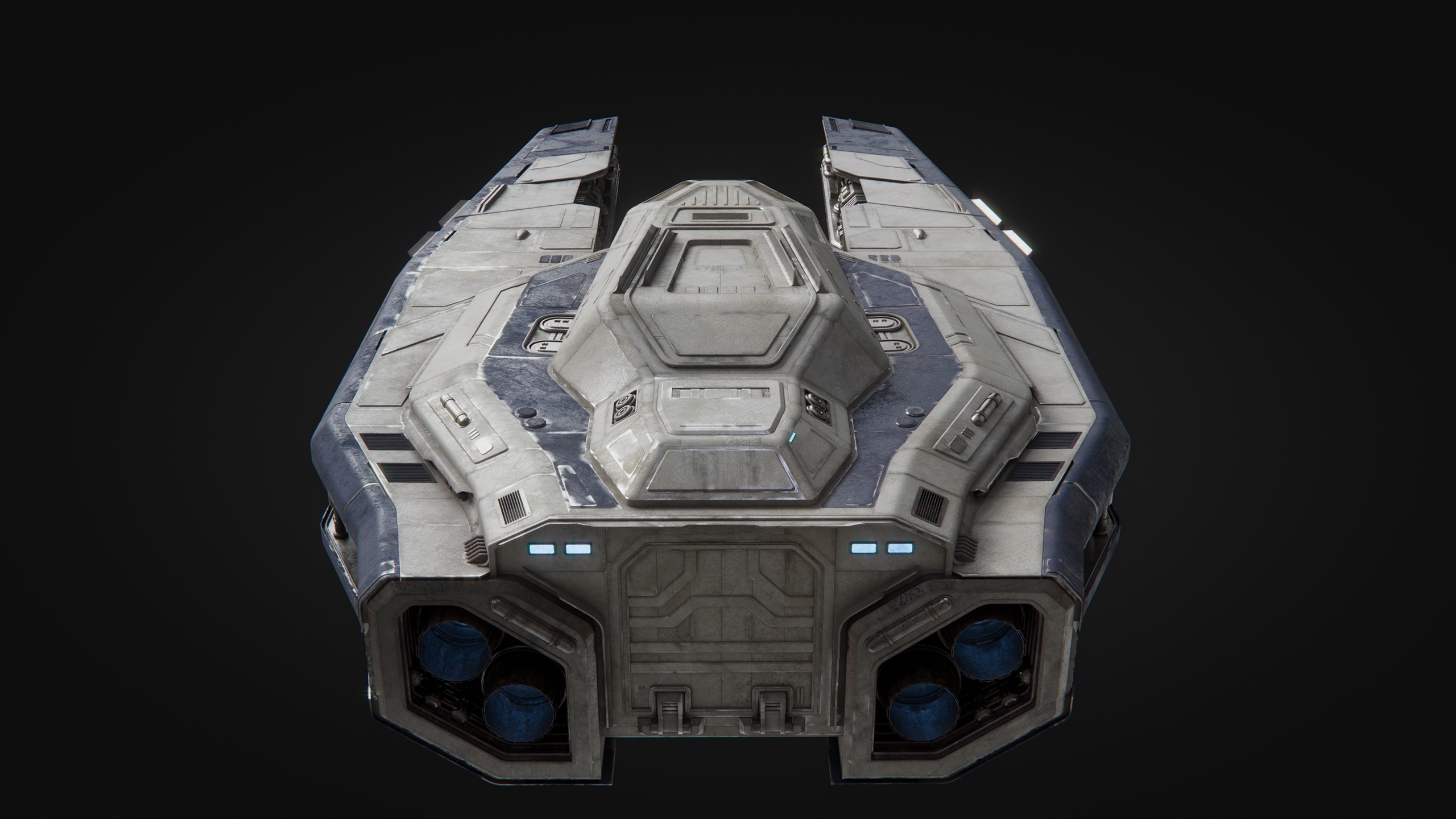 Toaster - Spaceship High Poly 3D model_5