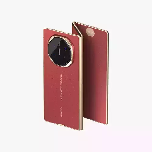 Huawei Mate XT Ultimate Red 3D model Huawei Mate XT Ultimate Red 3D model