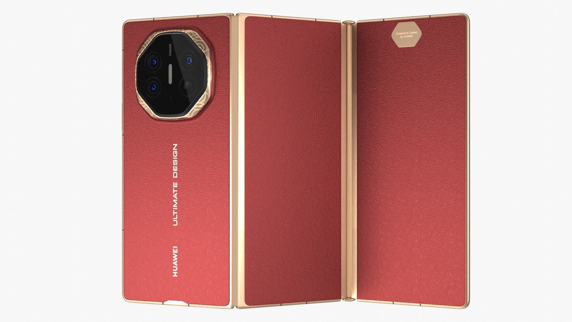 Huawei Mate XT Ultimate Red 3D model_1