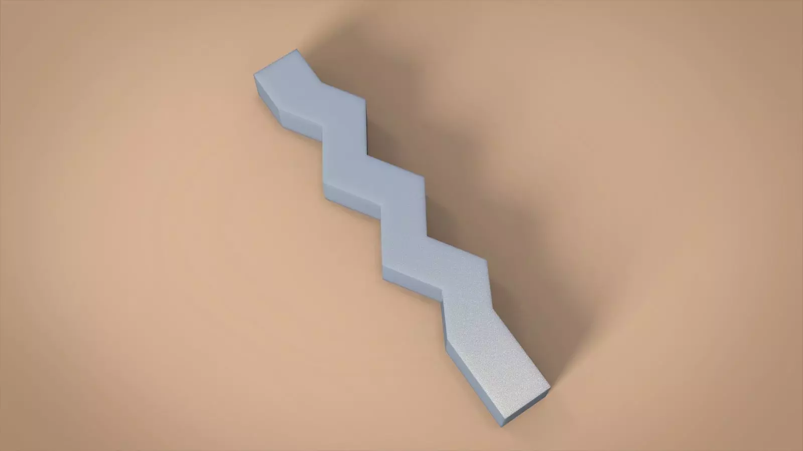 ZIG ZAG candle 3D print model_0