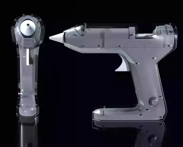 Glue gun Low-poly 3D model