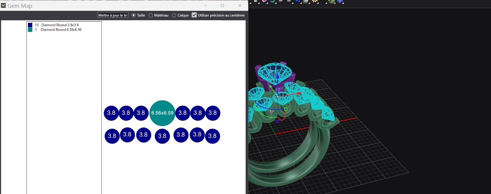 Solitaire and wedding ring for women 006 3D print model 3D print model_5