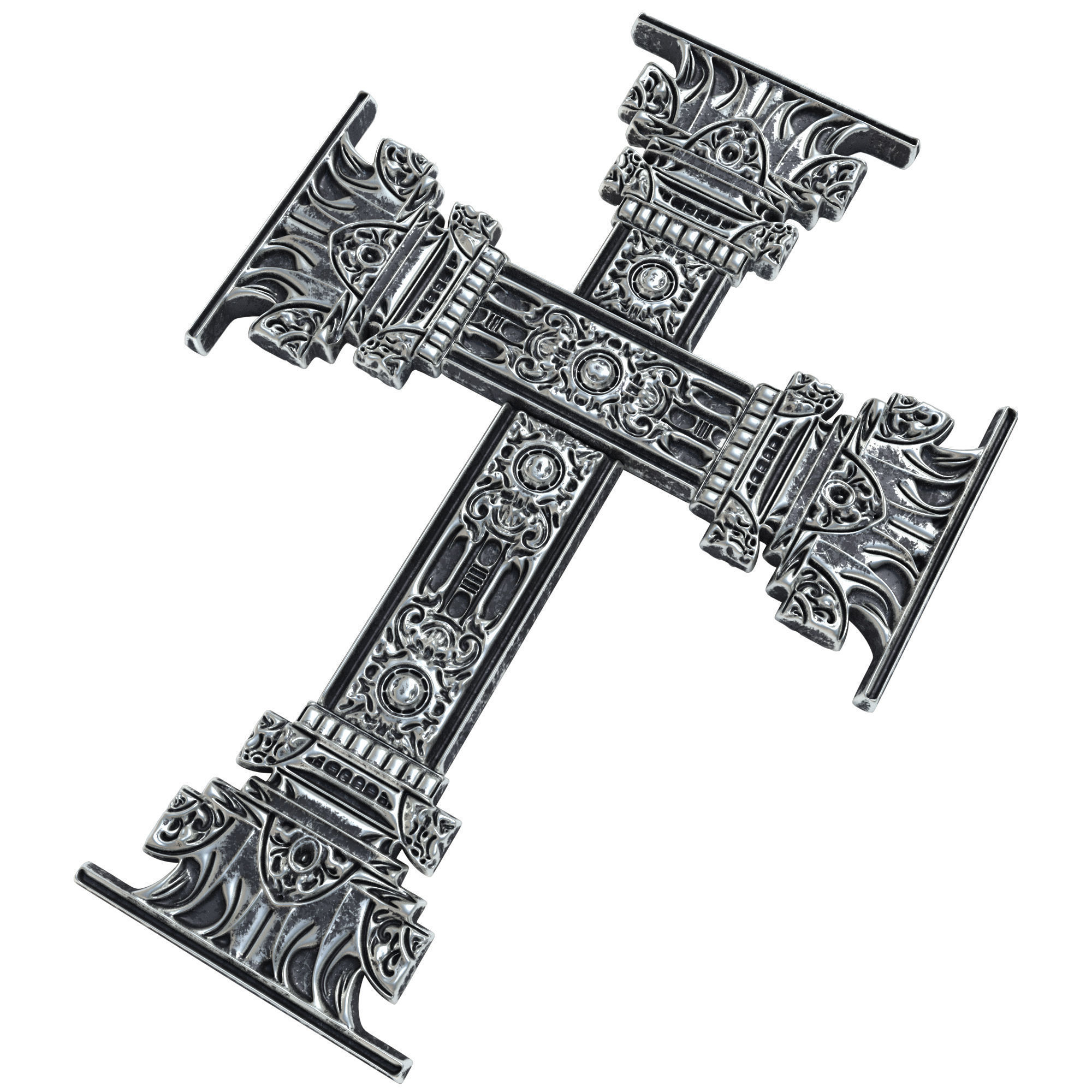 5 Christian cross V 05 3D model_1