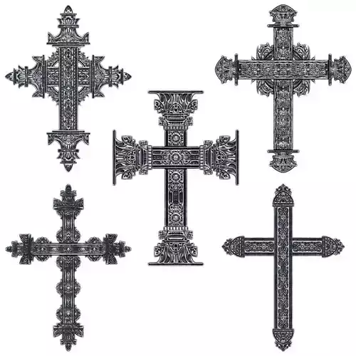 5 Christian cross V 05
