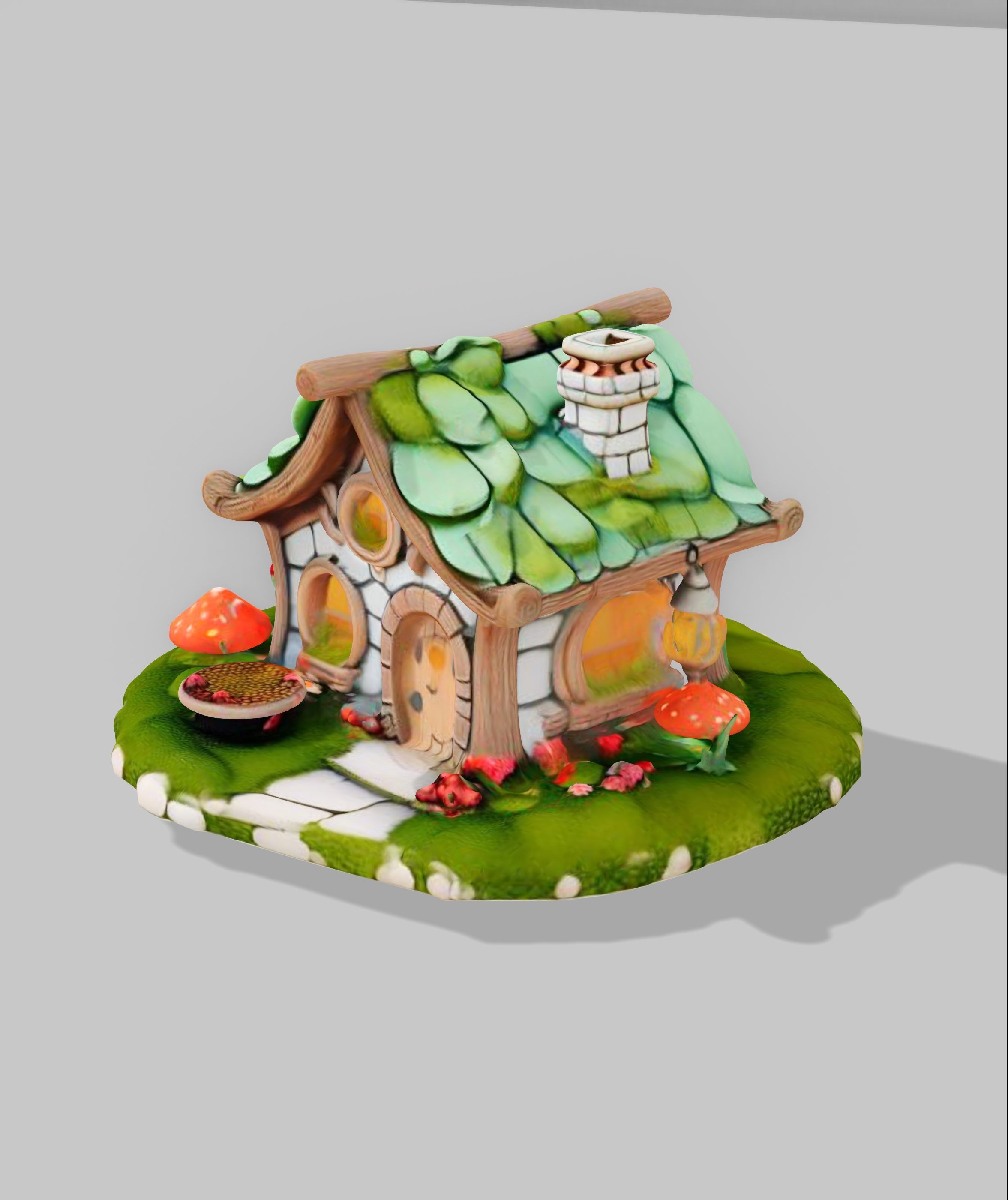 fairy house 3D model_2