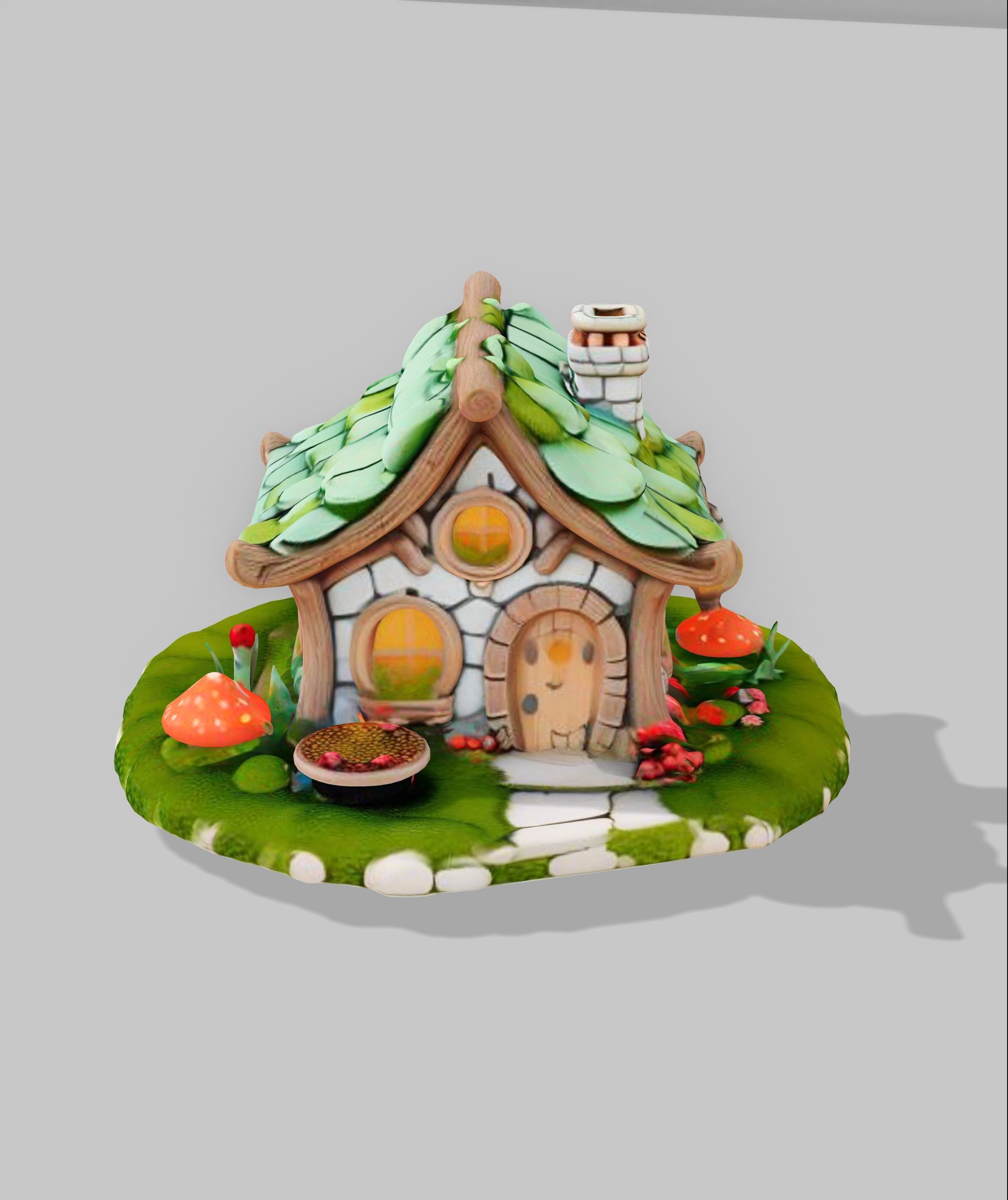fairy house 3D model_1