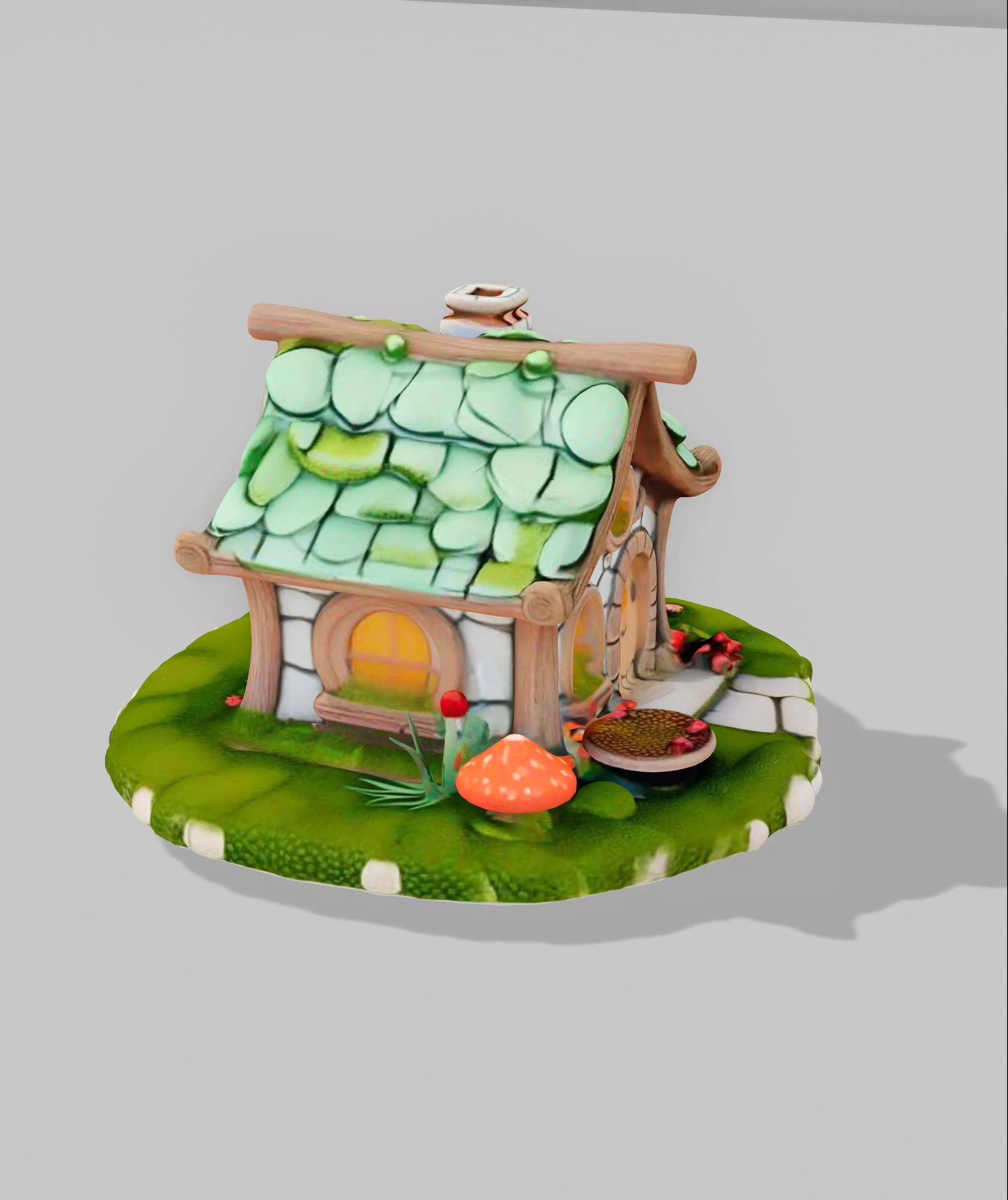 fairy house 3D model_0