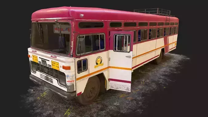 INDIAN HIRKANI ST BUS V1 Old Purple and White