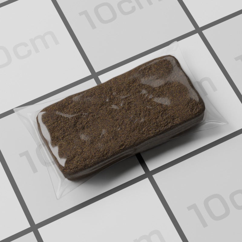 Hashish Brick Pack 3D model_17